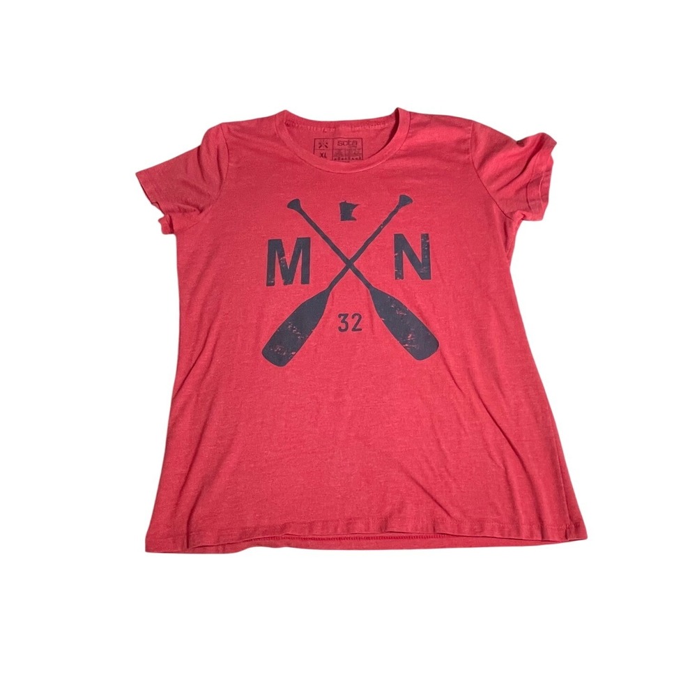 Sota Clothing Minnesota Paddle Graphic T-Shirt Red XL MN